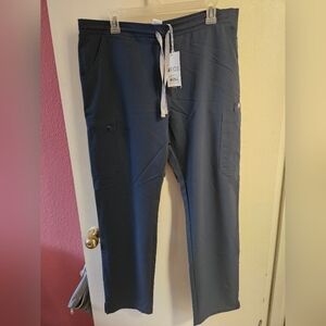 Figs Yola Scrub Pants in Dark Harbor Large NWT